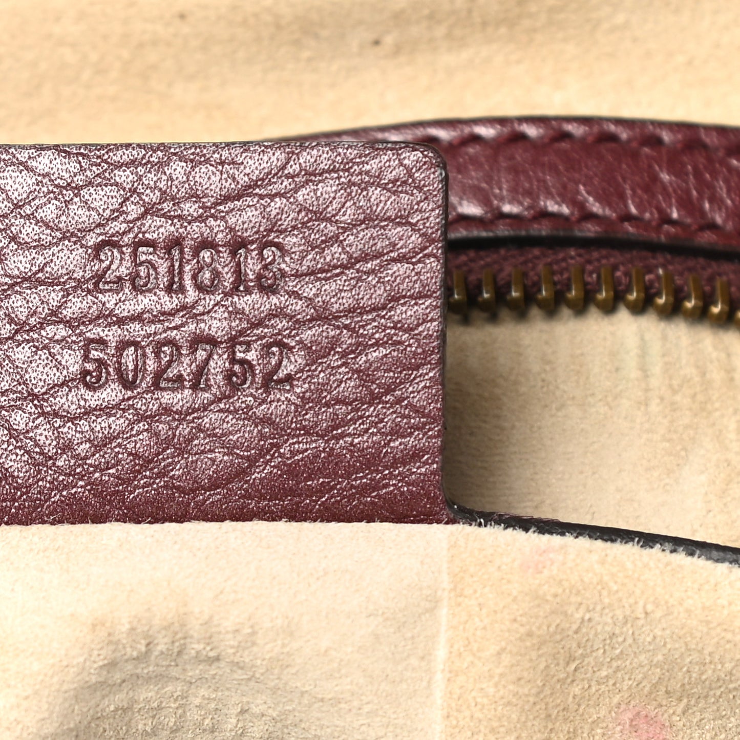Metallic Pebbled Calfskin Medium 1973 Top Handle Satchel Burgundy