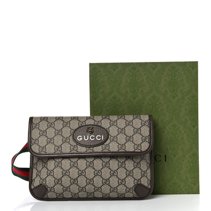 Gucci GG Supreme Monogram Neo Vintage Web Belt Bag Brown 13 of 13