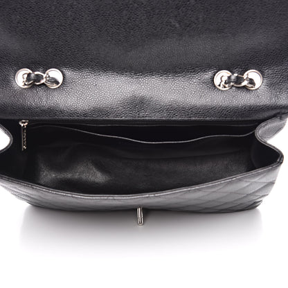Chanel Caviar Quilted Jumbo Single Flap Black 5 of 15