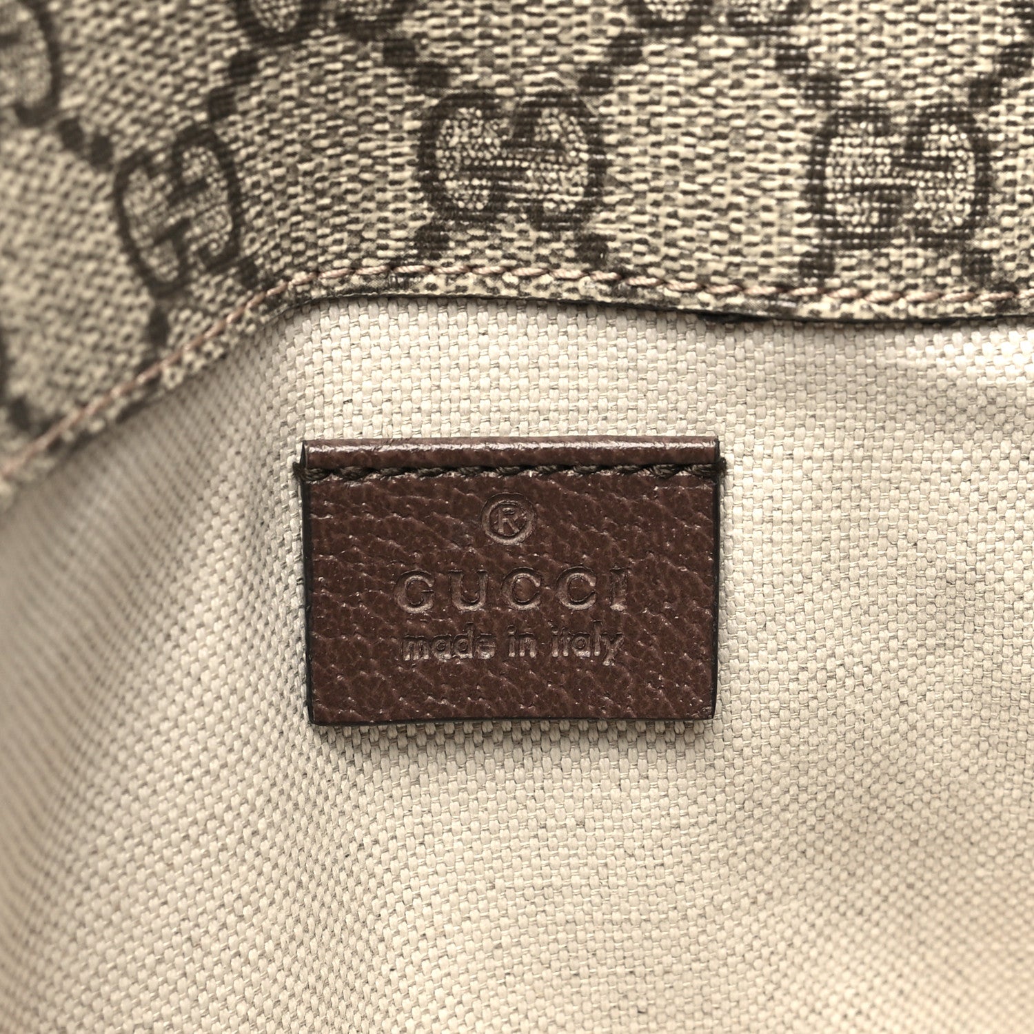 Gucci GG Supreme Monogram Neo Vintage Web Belt Bag Brown 6 of 10