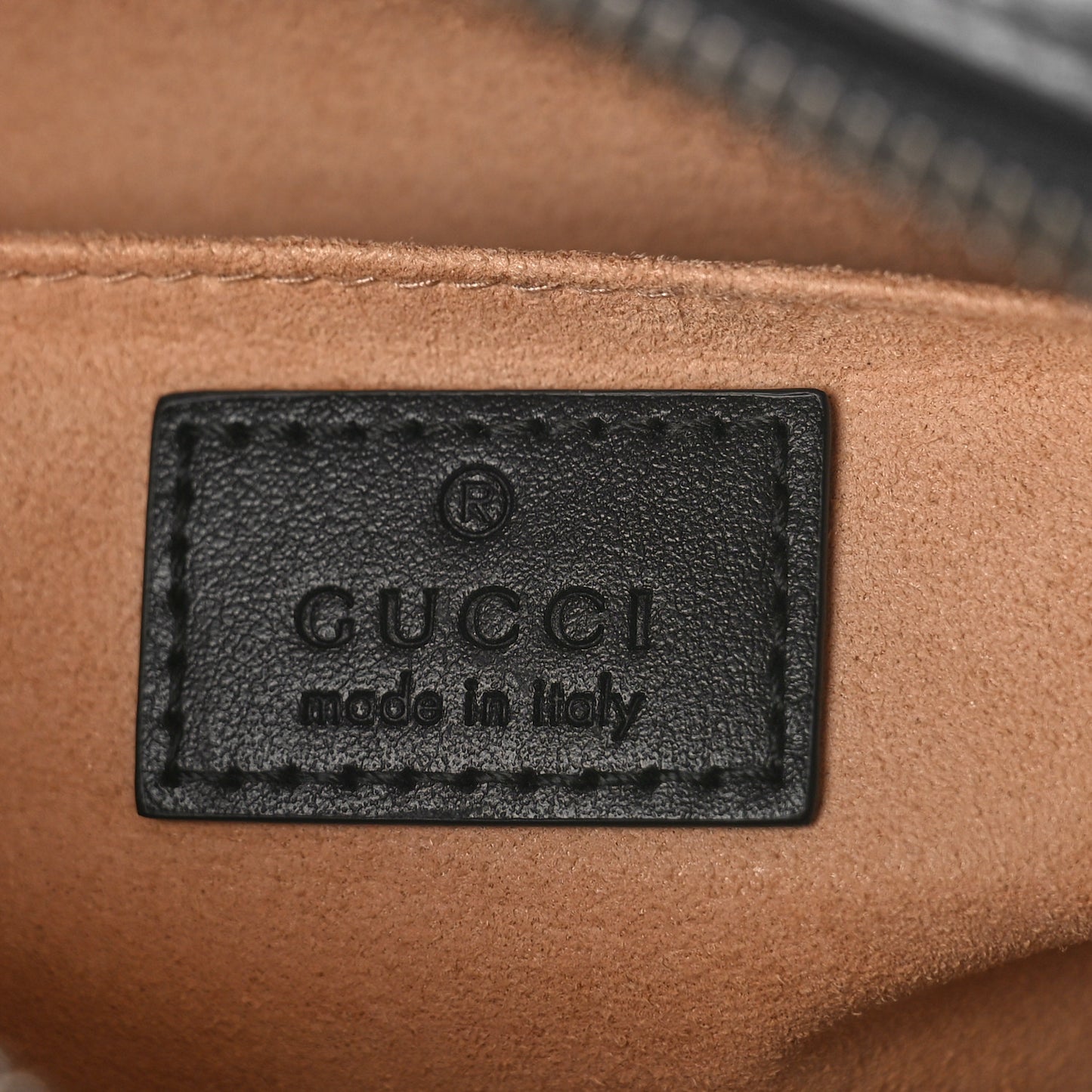 Calfskin Matelasse Mini GG Marmont Chain Shoulder Bag Black