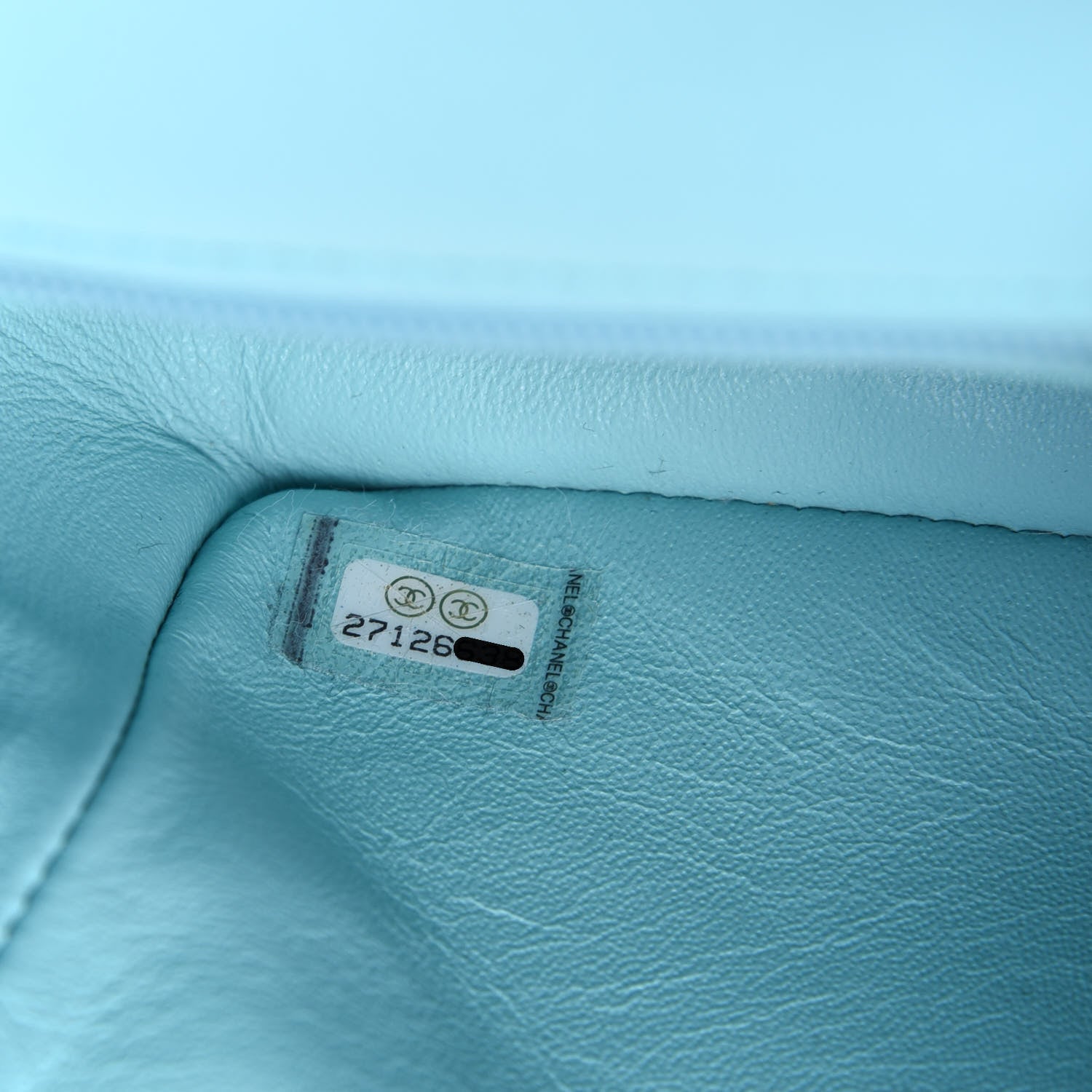 Chanel Lambskin Quilted Mini Rectangular Flap Neon Blue 7 of 12
