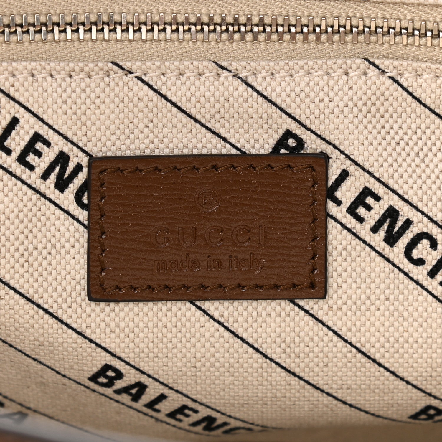 Balenciaga X GUCCI GG Monogram Azalea Calfskin Neo Classic Silver Hardware Medium City Beige Ebony Brown Sugar 6 of 10