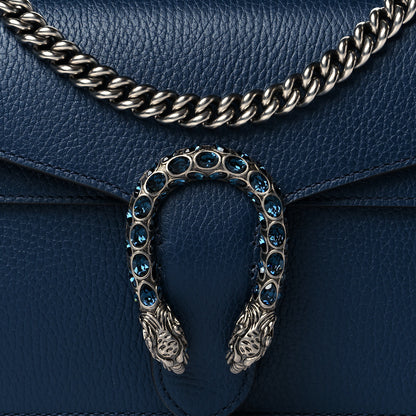 Gucci Dollar Calfskin Crystal Small Dionysus Shoulder Bag Blue Agata Montana Sapphire 9 of 11