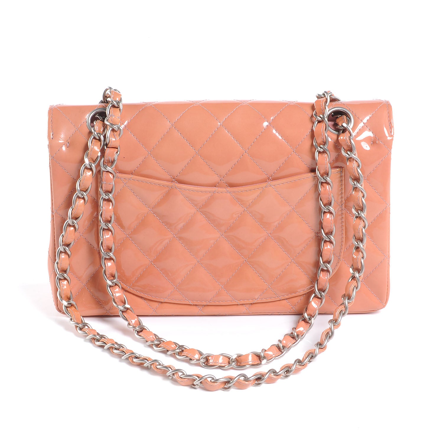 Chanel Patent Small Double Flap Rose Clair 3 of 9