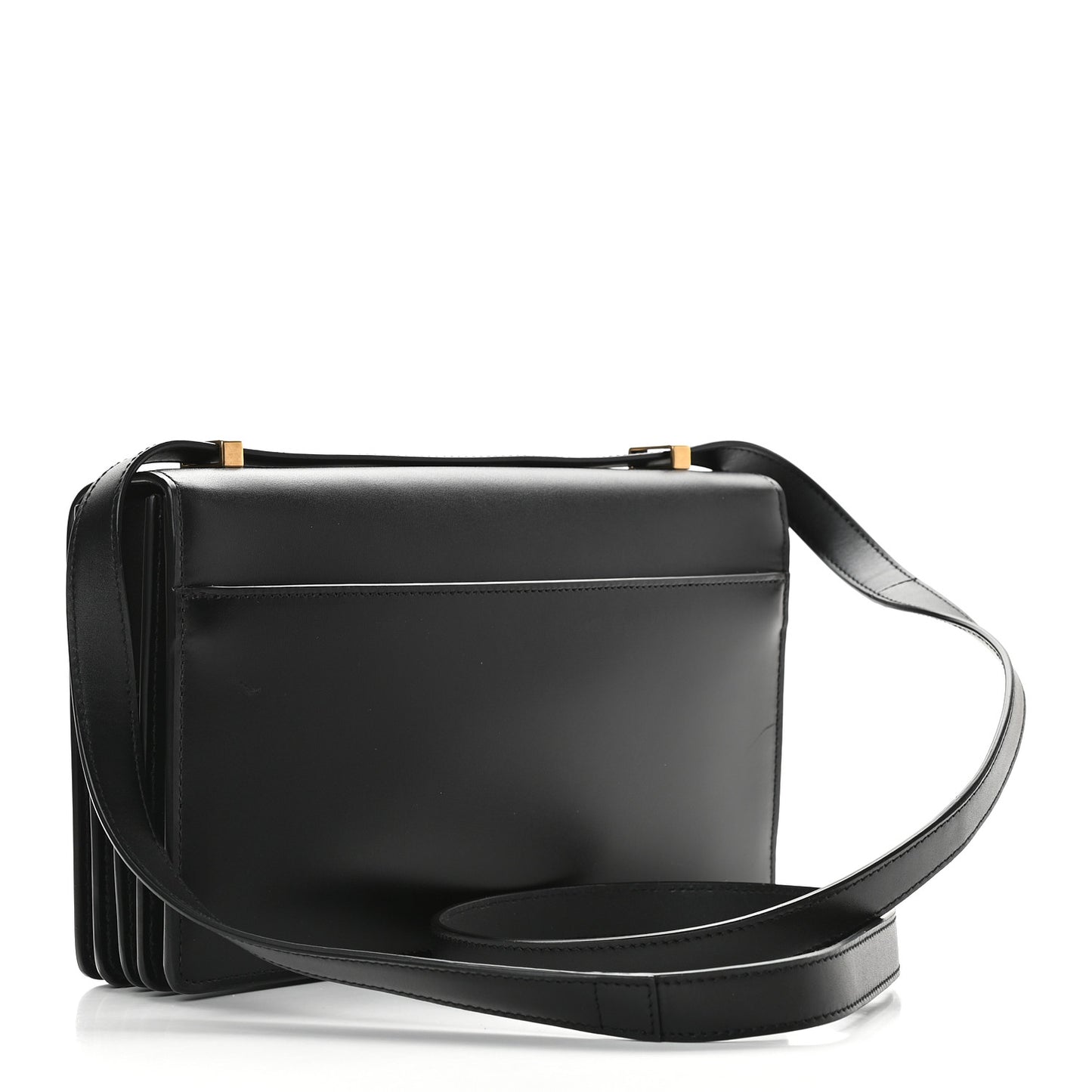 Smooth Calfskin Shoulder Bag Black