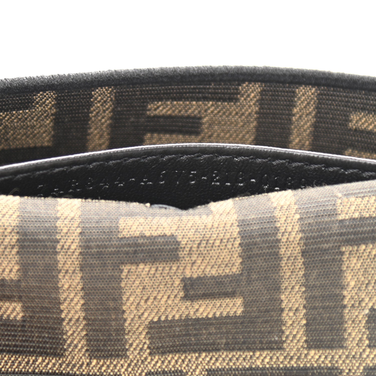 Fendi Fabric Jacquard FF 1974 Nano Baguette Charm Tobacco Moro Black 7 of 12