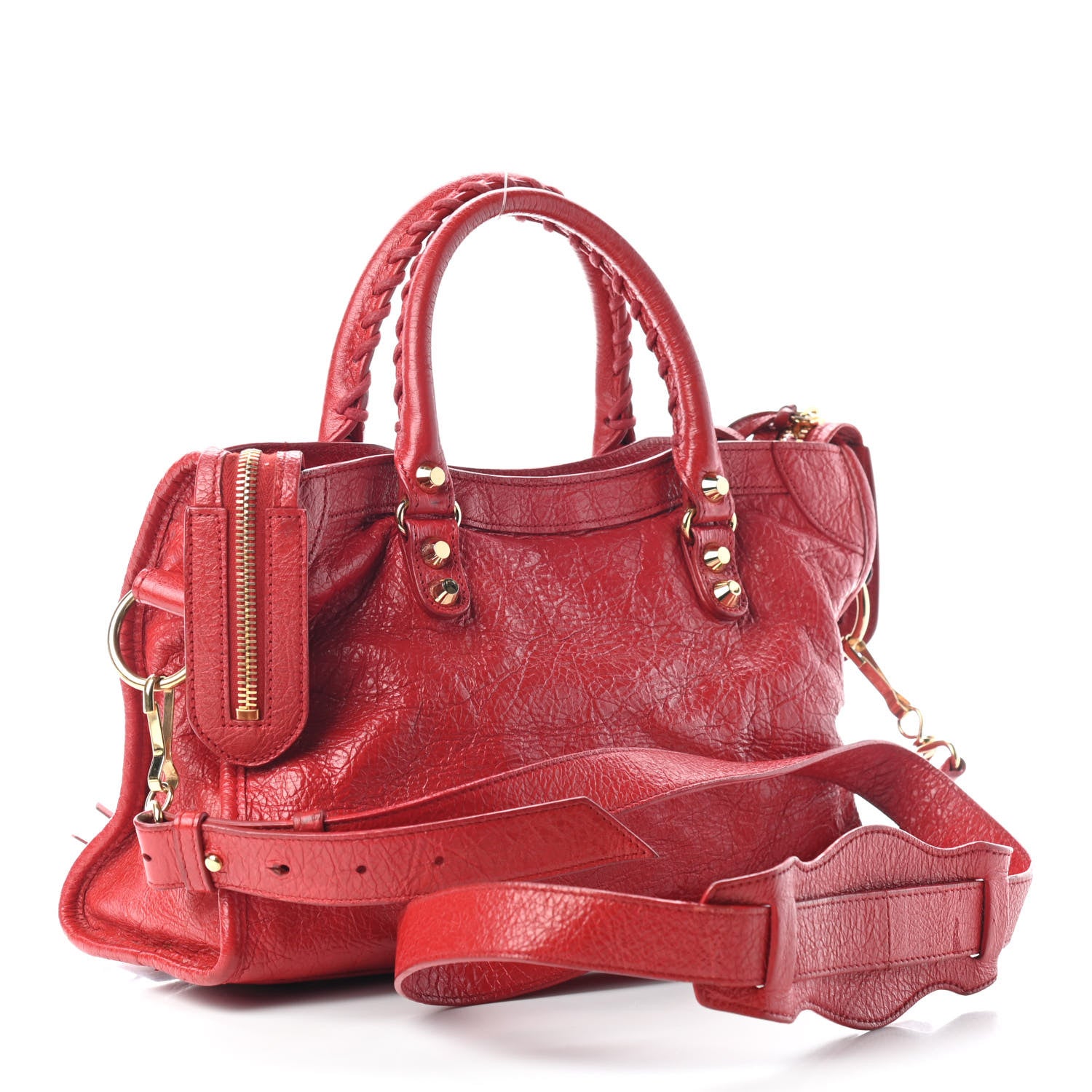 Balenciaga Agneau Classic Gold Hardware S City Rouge Groseille 3 of 9