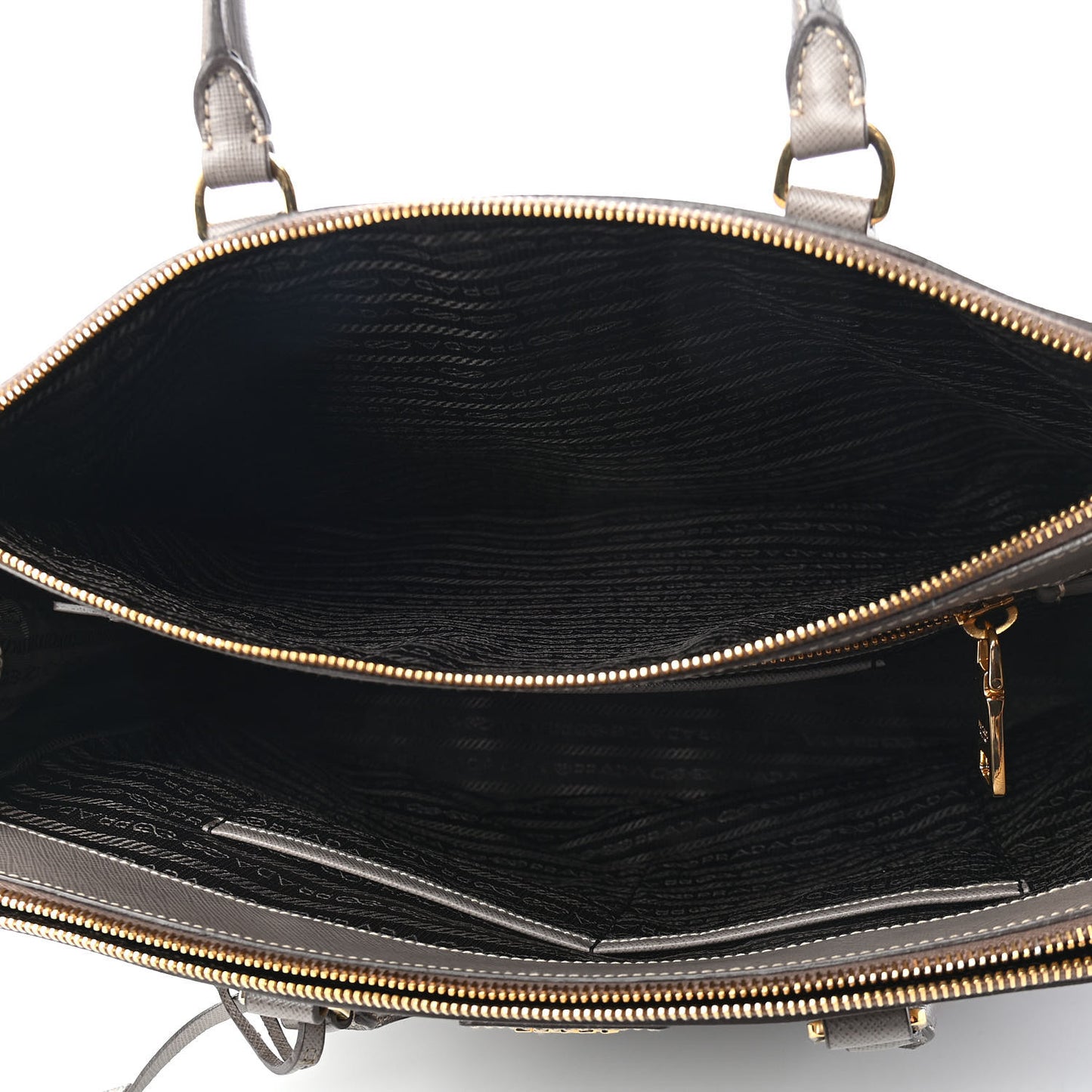 Saffiano Large Galleria Double Zip Tote Argilla