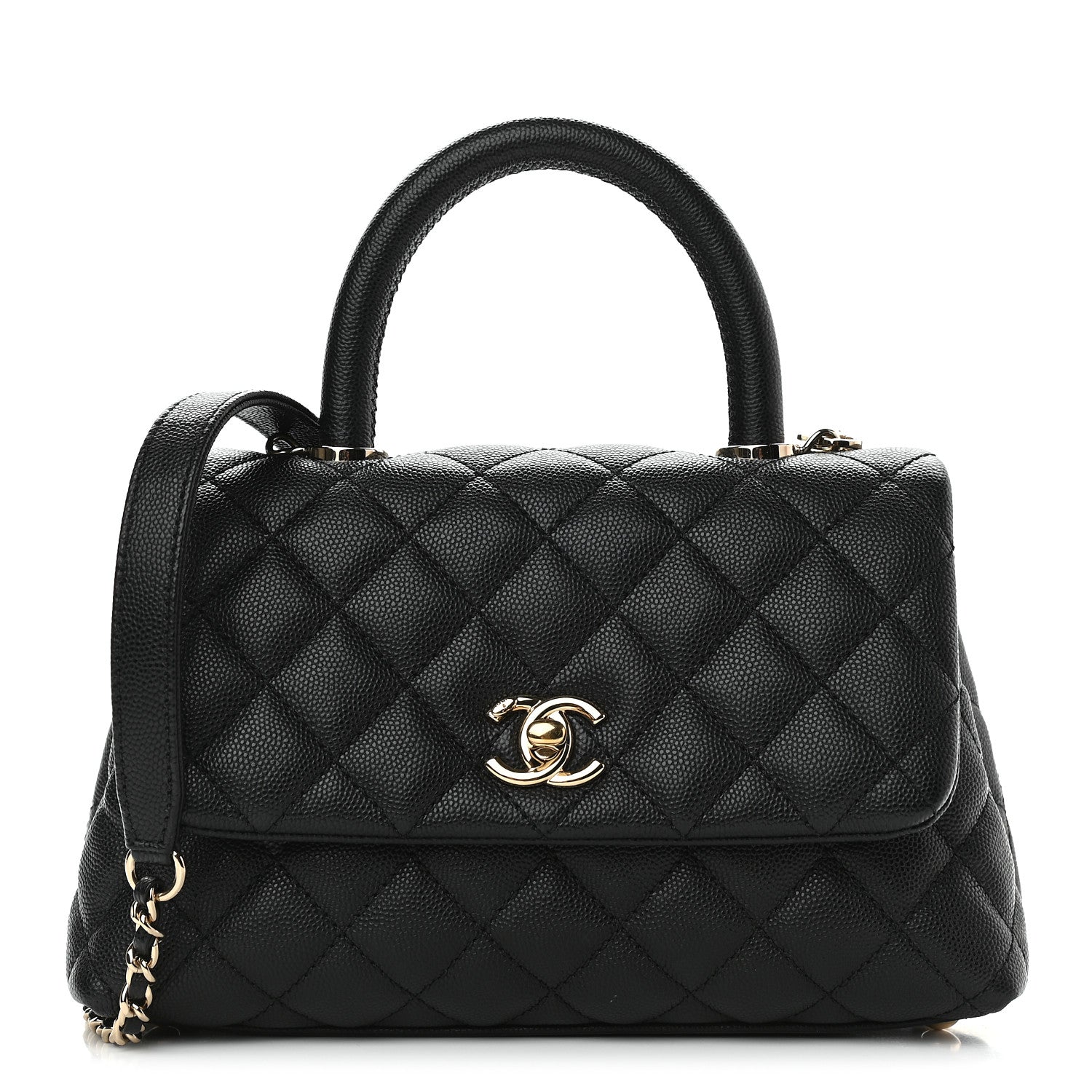Chanel Caviar Quilted Mini Coco Handle Flap Black 1 of 9