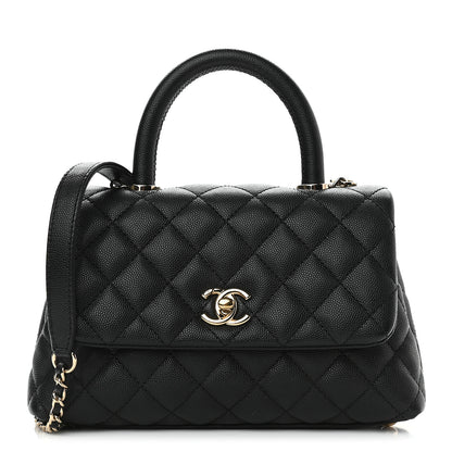 Chanel Caviar Quilted Mini Coco Handle Flap Black 1 of 9