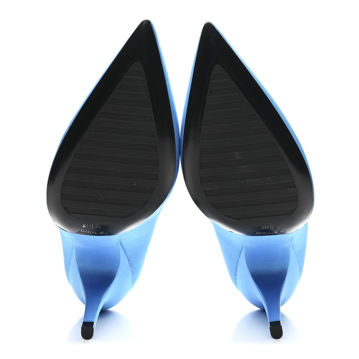 Satin Archlight Pumps 38.5 Blue