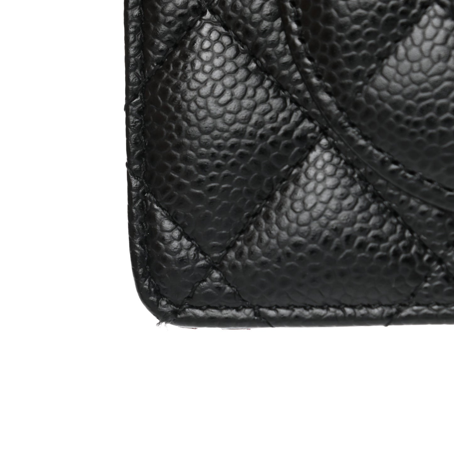 Caviar Quilted Yen Wallet Black