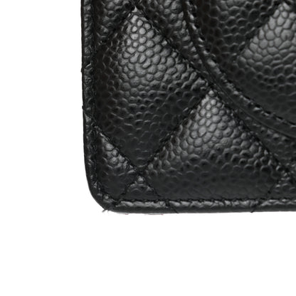 Chanel Caviar Quilted Yen Wallet Black 11 of 11