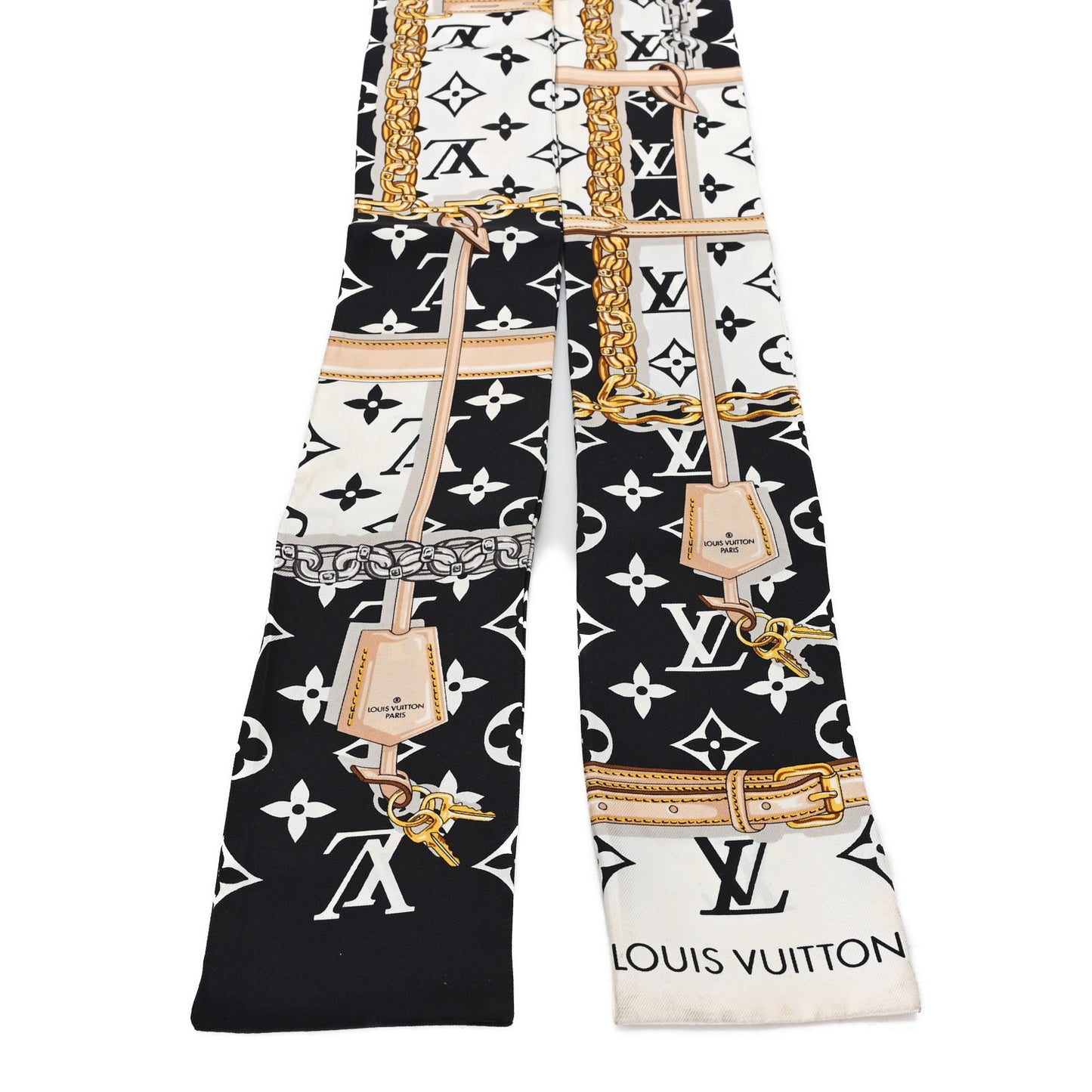 Silk Monogram Confidential Bandeau Black