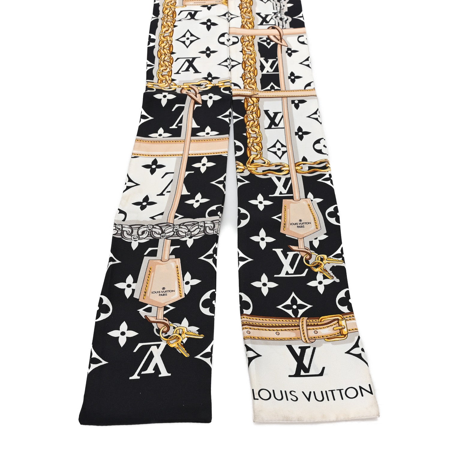 Louis Vuitton Silk Monogram Confidential Bandeau Black 2 of 3