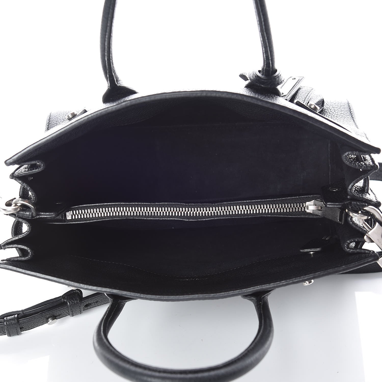 Saint Laurent Grained Calfskin Baby Sac De Jour Souple Black 5 of 18