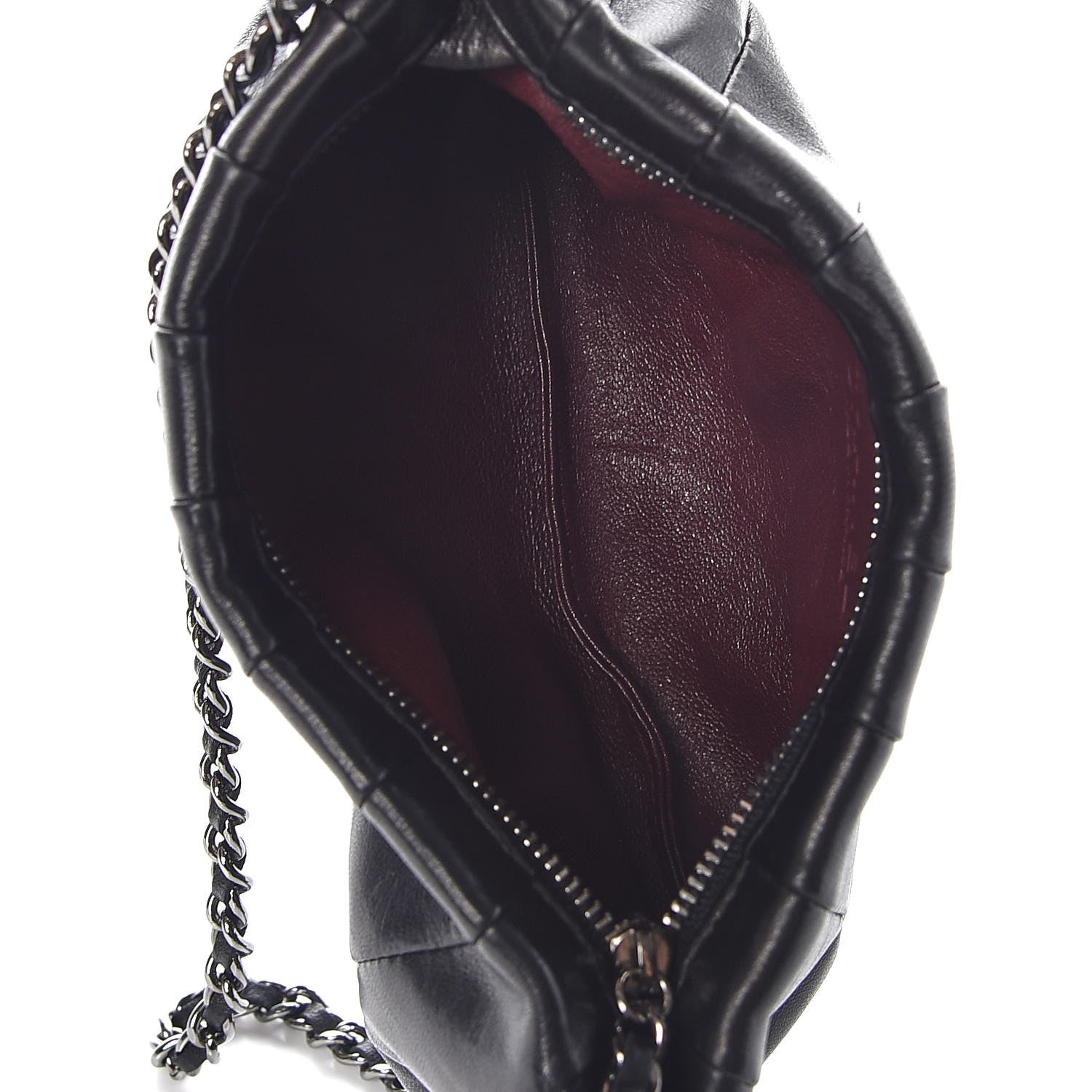 Chanel Lambskin Pleated Tassel Shoulder Bag Black 5 of 7