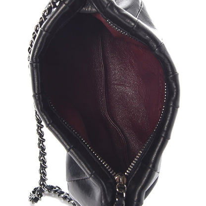 Chanel Lambskin Pleated Tassel Shoulder Bag Black 5 of 7