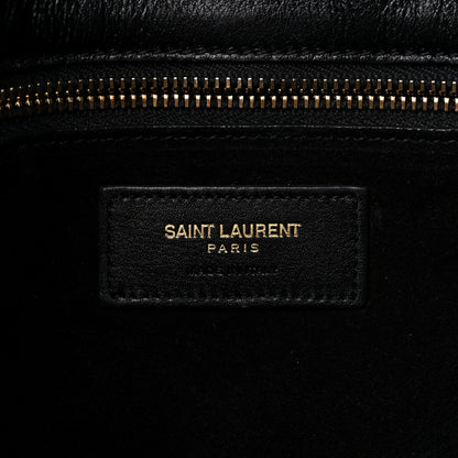 Saint Laurent Calfskin Monogram Hobo Black 6 of 10