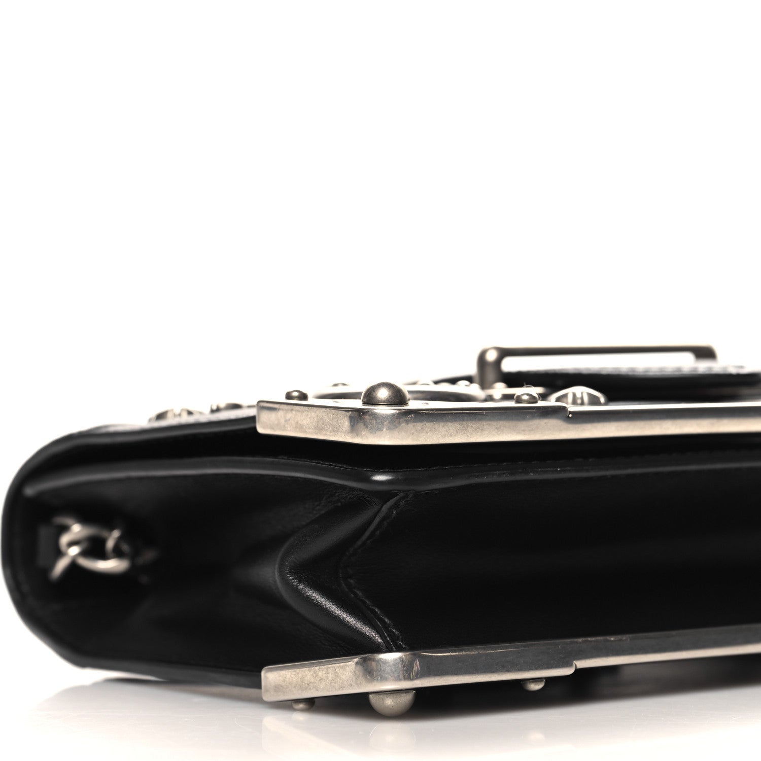 Prada City Calf Saffiano Cahier Astrology Bag Black 8 of 9