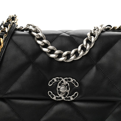Chanel Lambskin Quilted Medium Chanel 19 Flap Black 8 of 10