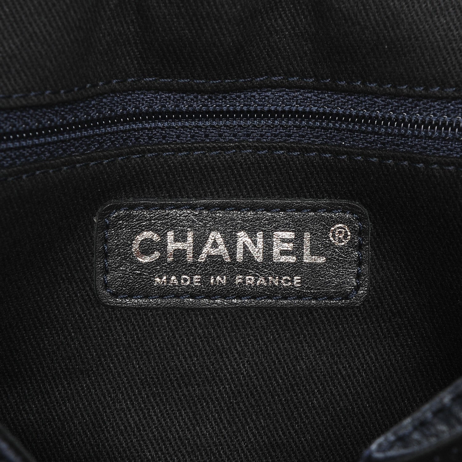 Chanel Caviar Quilted Timeless Accordion Flap Navy Blue 6 of 7