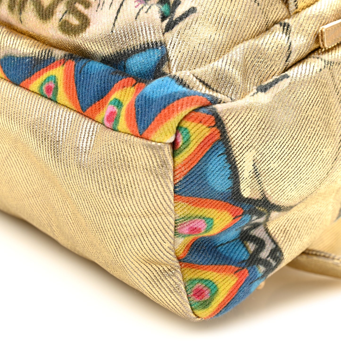 Graffiti Printed Canvas Street Spirit Backpack Multicolor