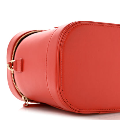 Chanel Lambskin Timeless Vanity Cosmetic Case Red 9 of 12