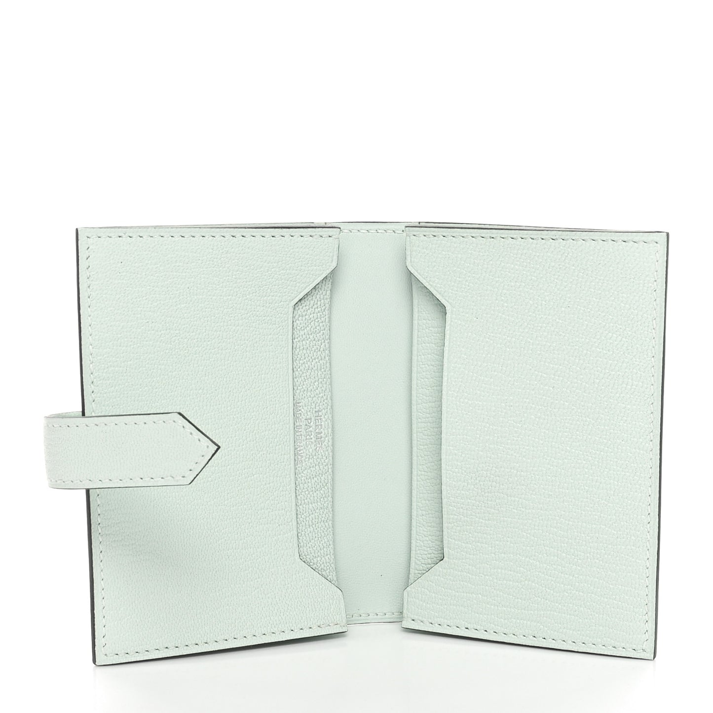 Chevre Mysore Bearn Card Holder Wallet Vert Peppermint