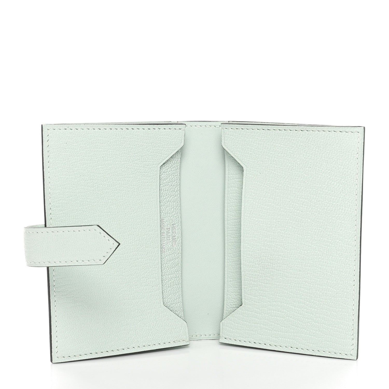 Hermes Chevre Mysore Bearn Card Holder Wallet Vert Peppermint 5 of 8