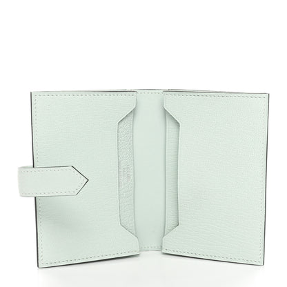 Hermes Chevre Mysore Bearn Card Holder Wallet Vert Peppermint 5 of 8