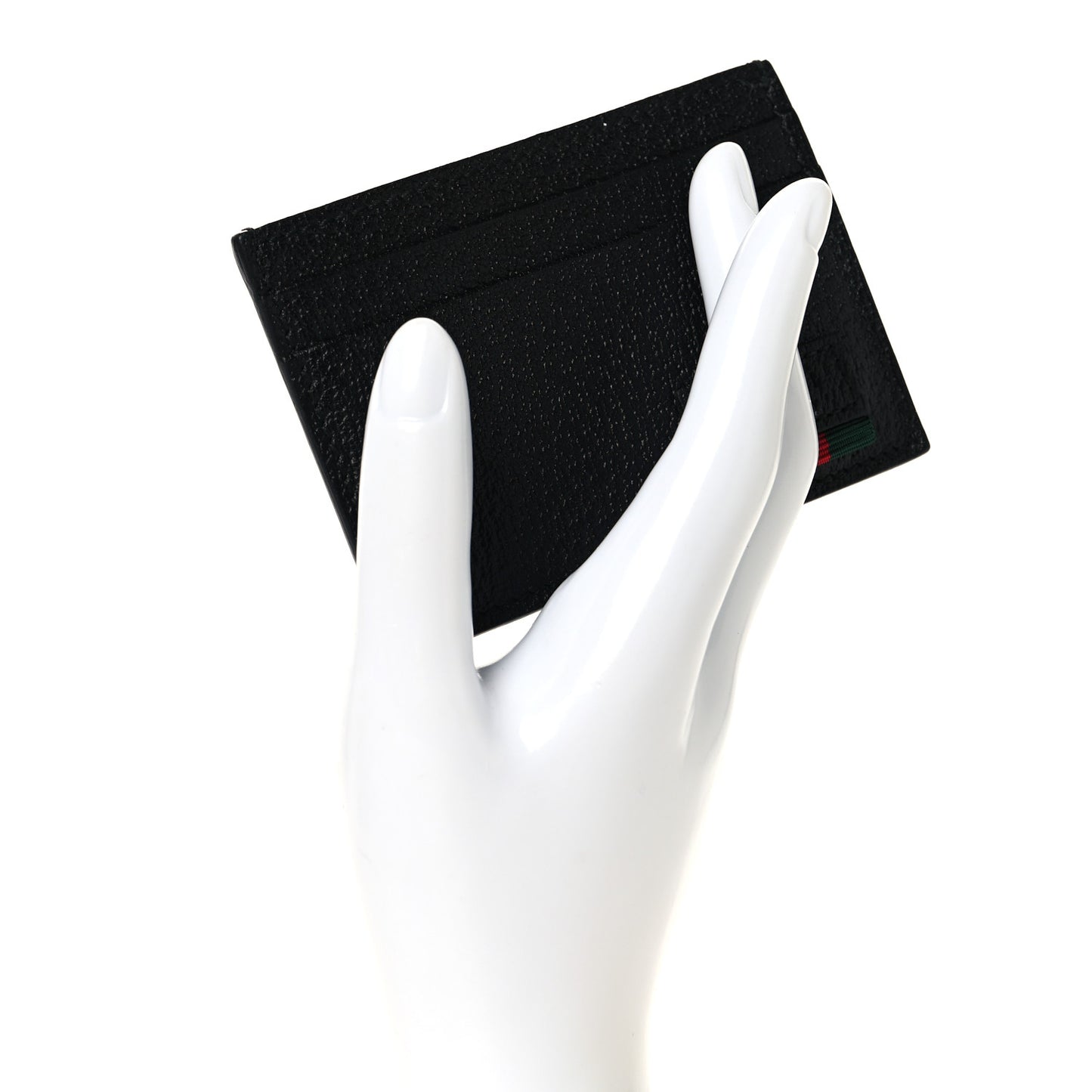 Calfskin Web Money Clip Black