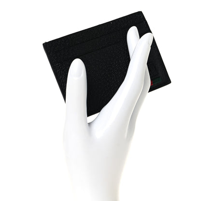 Gucci Calfskin Web Money Clip Black 2 of 6