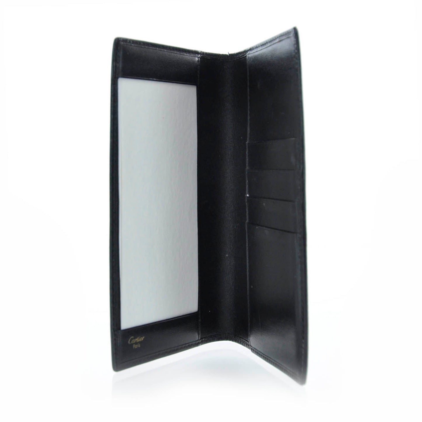 Leather Pocket Agenda Wallet Black