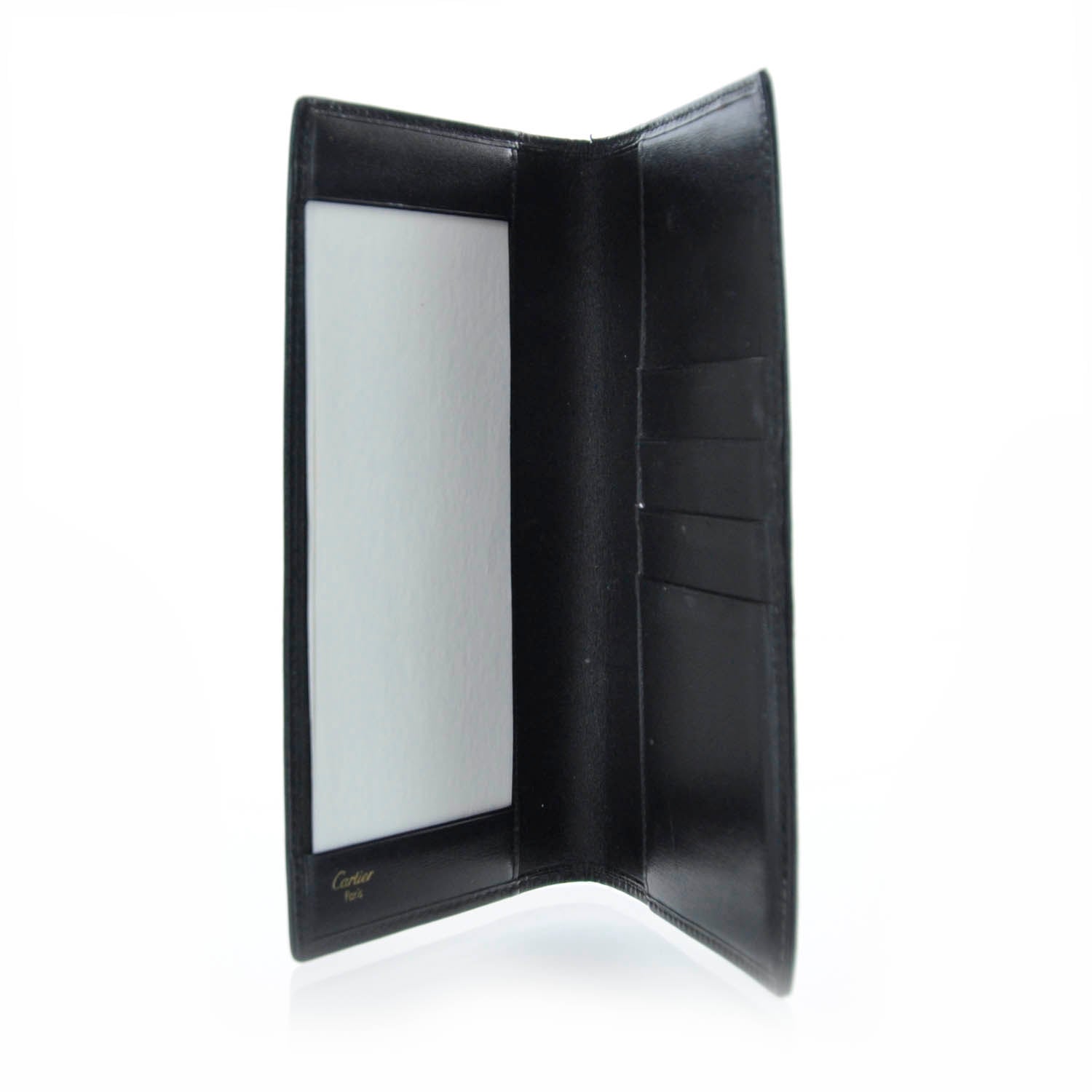 Cartier Leather Pocket Agenda Wallet Black 3 of 7