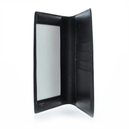 Cartier Leather Pocket Agenda Wallet Black 3 of 7