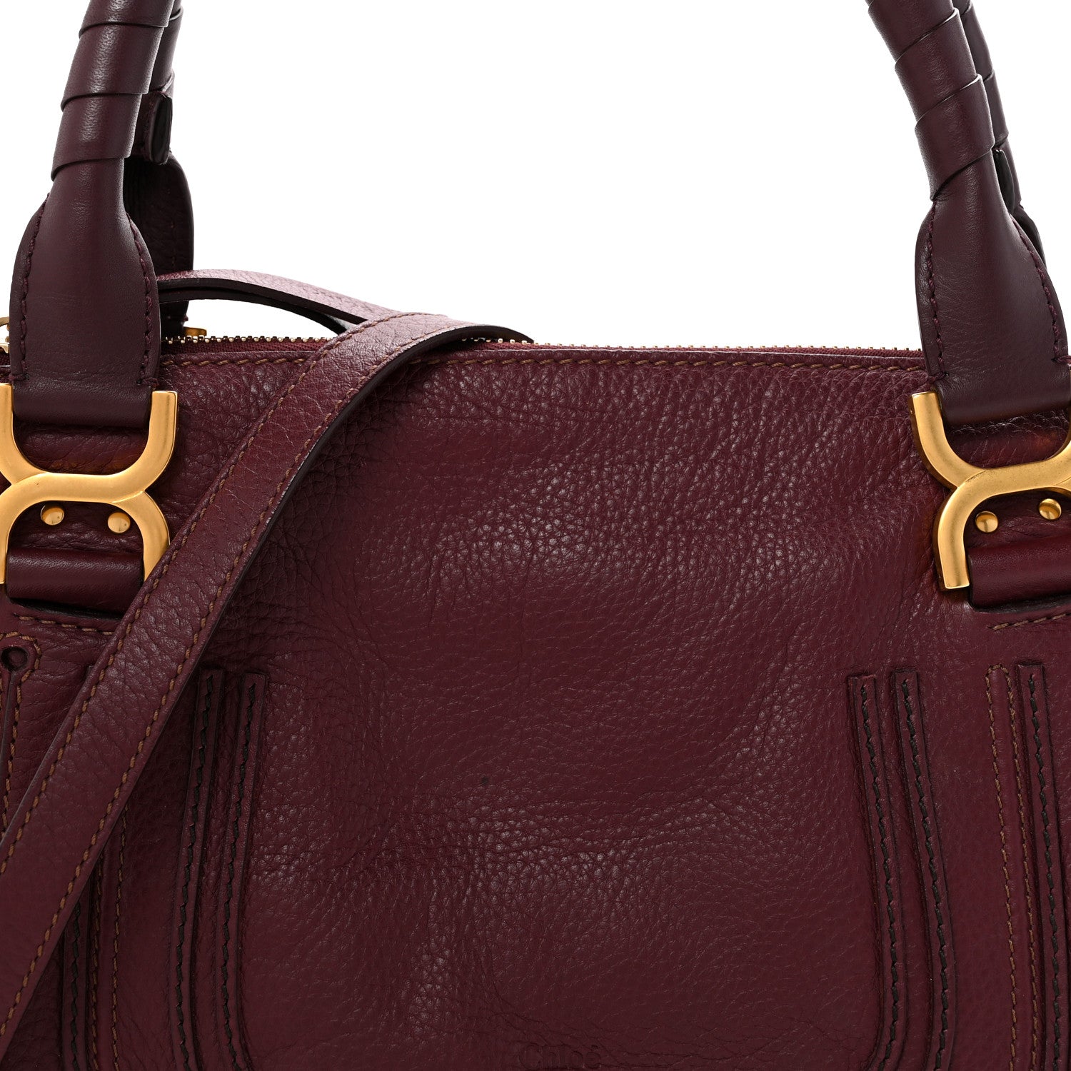 Chloe Calfskin Medium Marcie Satchel Wild Purple 8 of 14