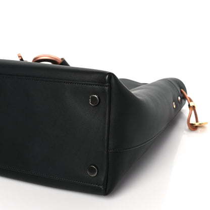 Tom Ford Calfskin Fisherman Hook Drawstring Hobo Bag Black 9 of 11