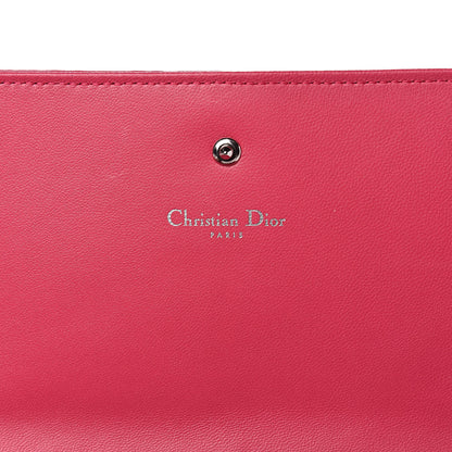 Christian Dior Lambskin Diorama Croisiere Chain Wallet Fuchsia 6 of 10