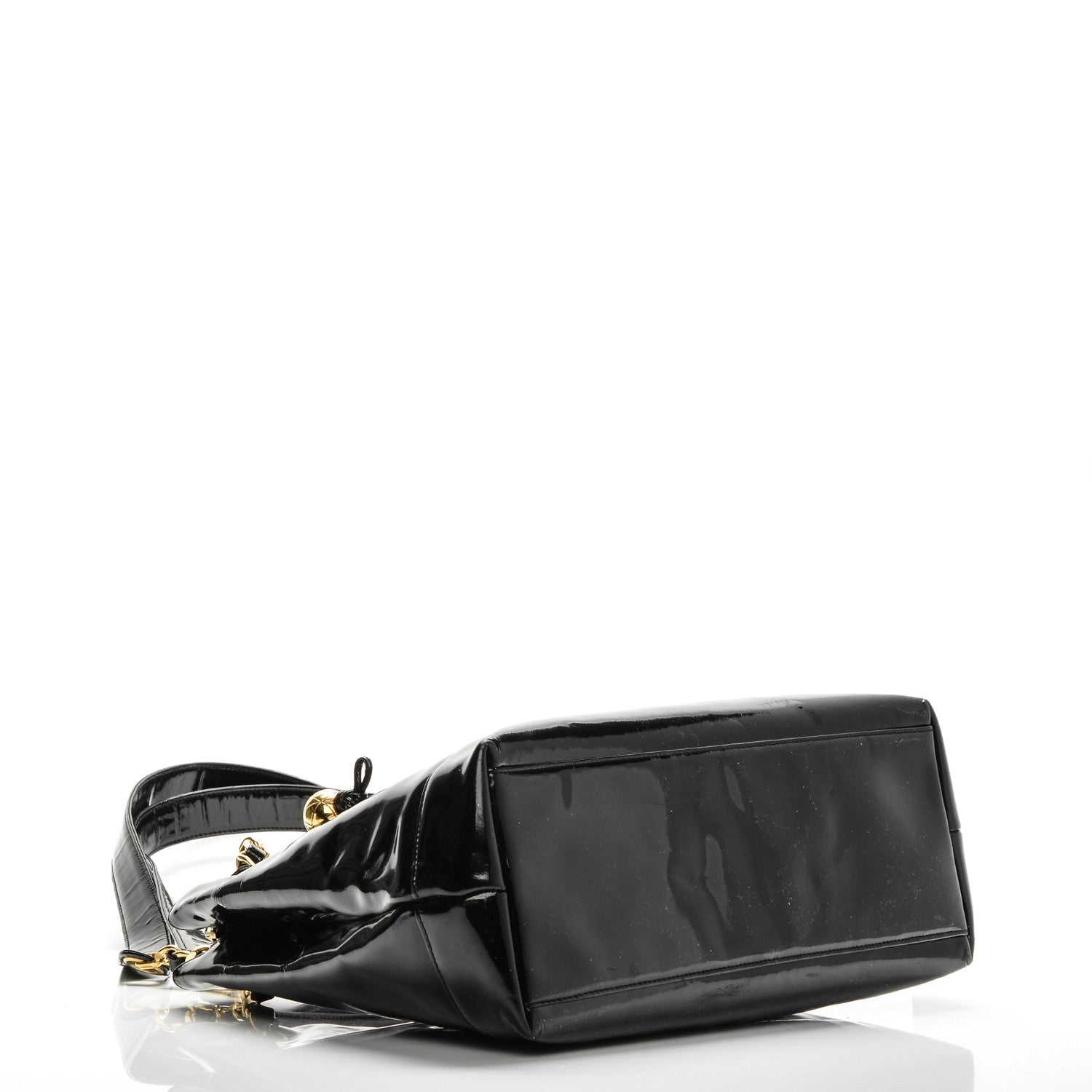 Chanel Patent CC Shoulder Bag Black 4 of 11