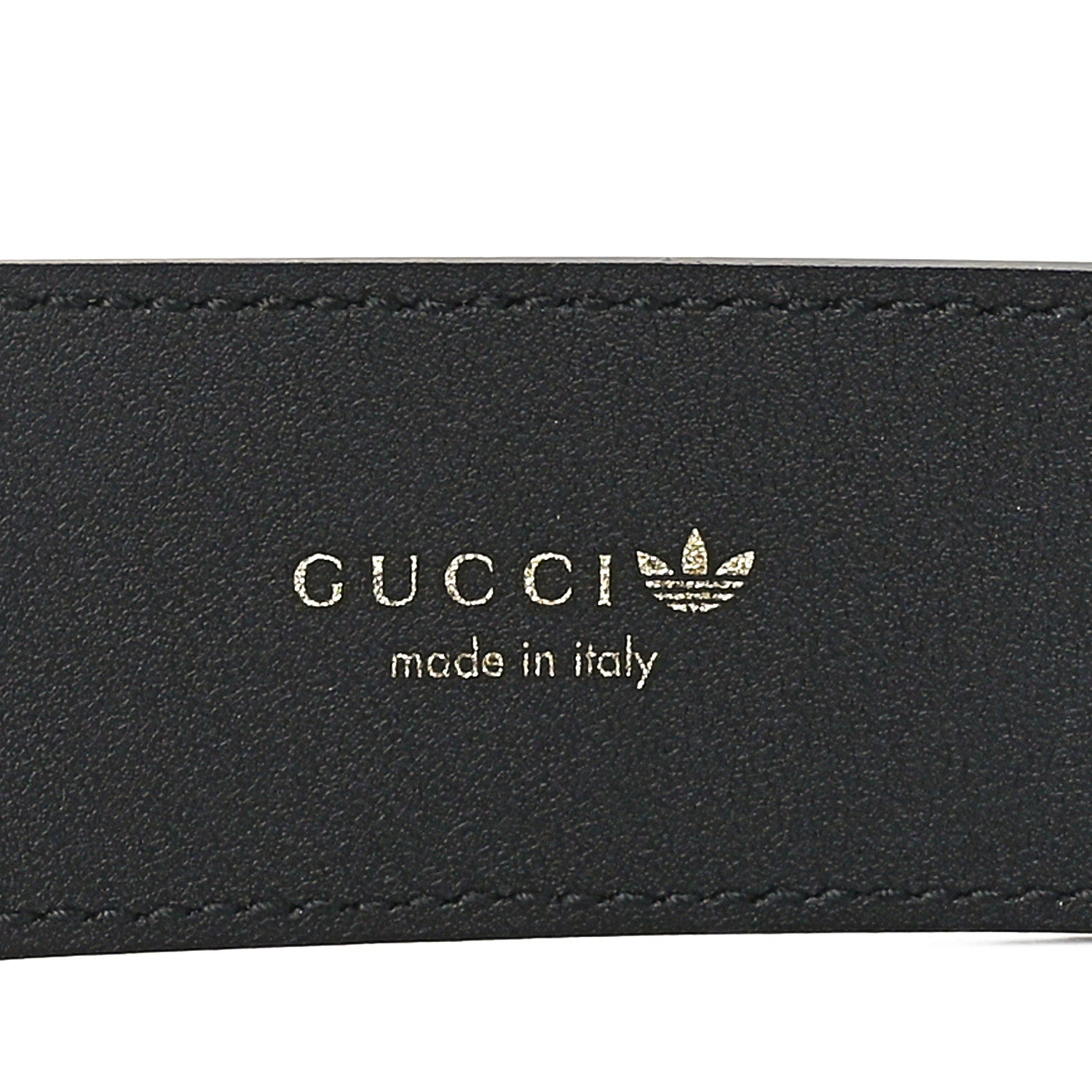 Gucci X ADIDAS Textured Dollar Calfskin Double G 40mm Belt 75 30 Black 5 of 7