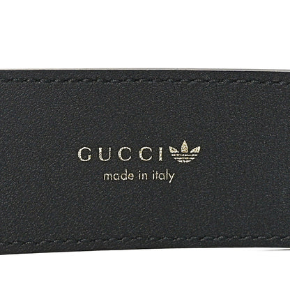 Gucci X ADIDAS Textured Dollar Calfskin Double G 40mm Belt 75 30 Black 5 of 7