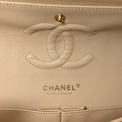 Chanel Caviar Quilted Medium Double Flap Beige 6 of 11