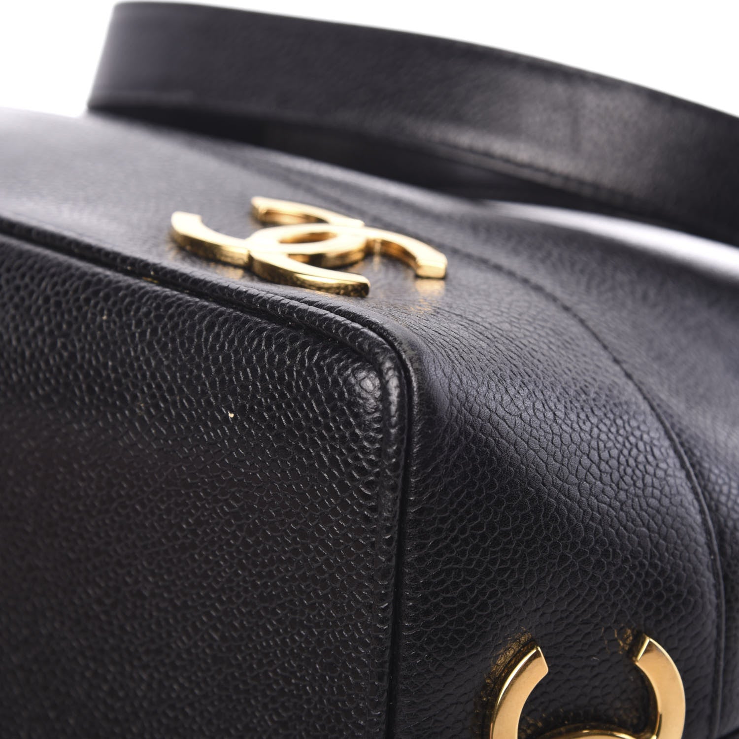 Chanel Caviar CC Drawstring Shoulder Bag Black 11 of 16