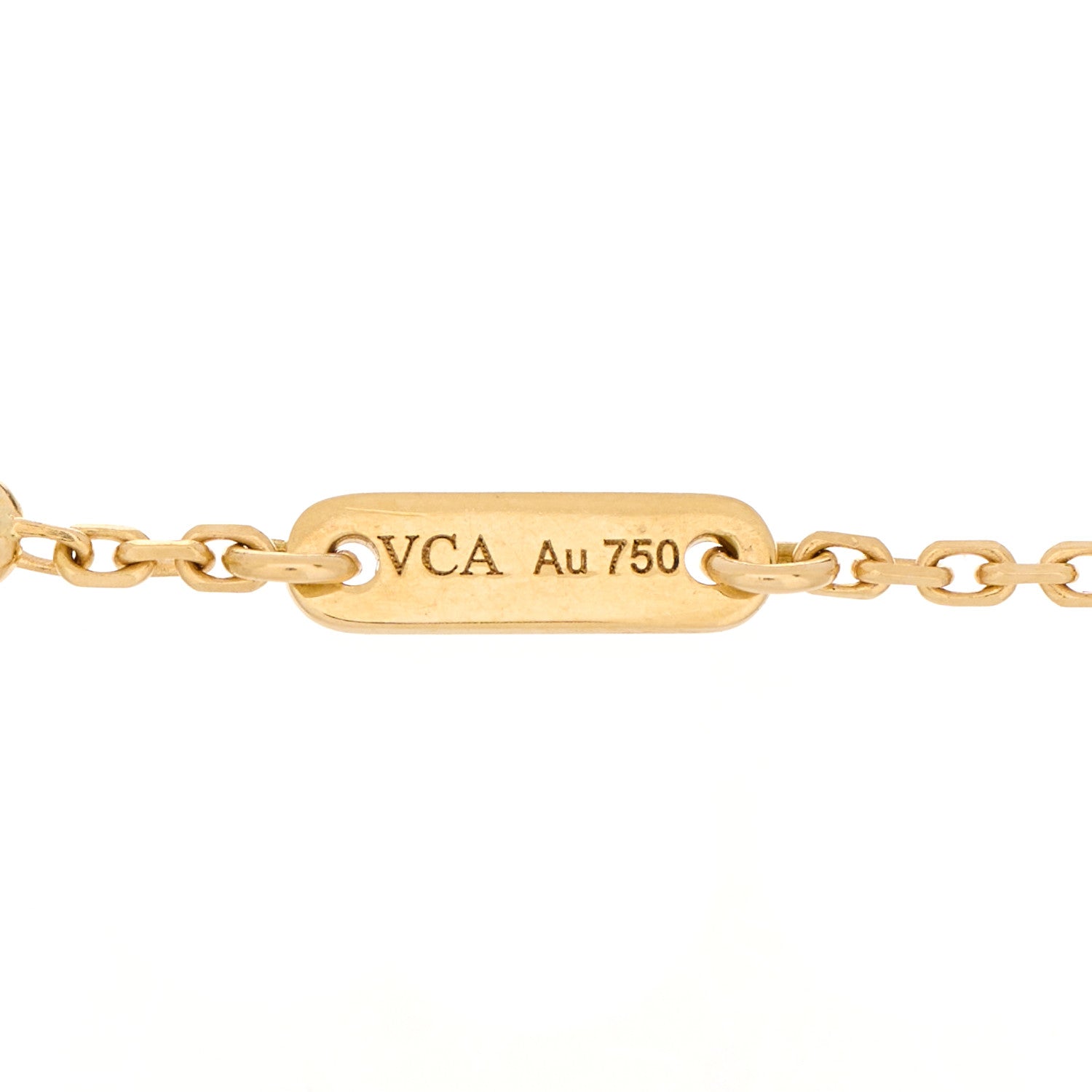 Van Cleef & Arpels 18K Yellow Gold Mother of Pearl Sweet Alhambra Bracelet 3 of 4