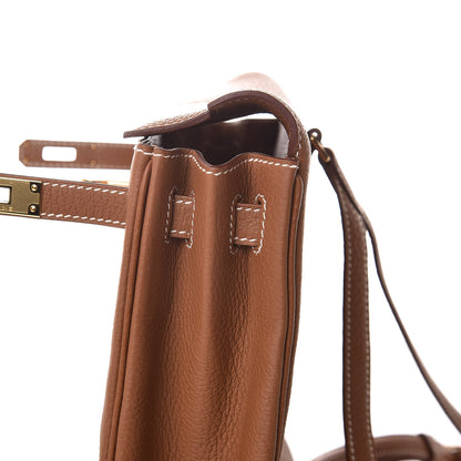 Hermes Togo Kelly Ado Backpack Gold 11 of 31