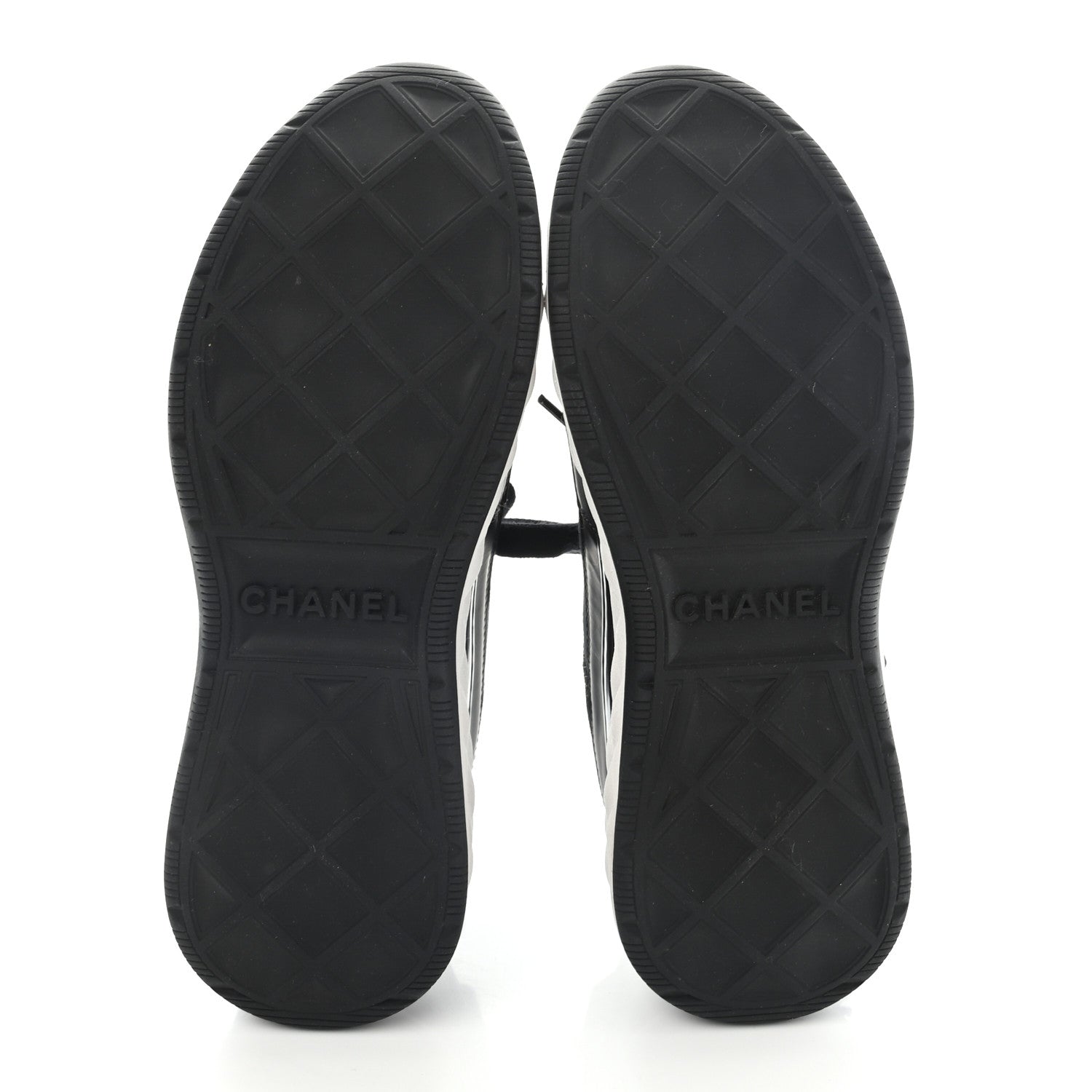 Chanel Velvet Calfskin Mixed Fibers CC Sneakers 36.5 Black 5 of 8