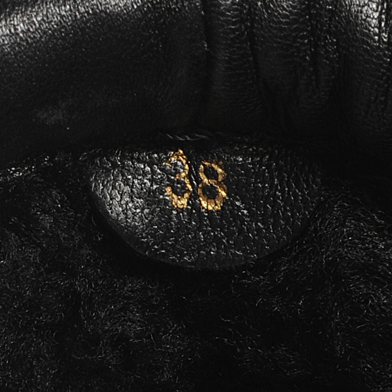 Nappa Surlapony Spikes Flat Boots 38 Black