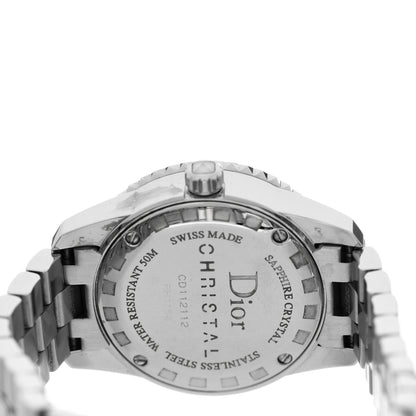 Christian Dior Stainless Steel Diamond Sapphire 29mm Christal Quartz Watch White 4 of 5
